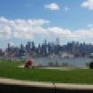 view of Manhattan from Weehawken, New Jersey. Right across Hudson river