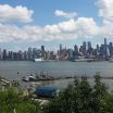 view of Manhattan from Weehawken, New Jersey. Right across Hudson river
